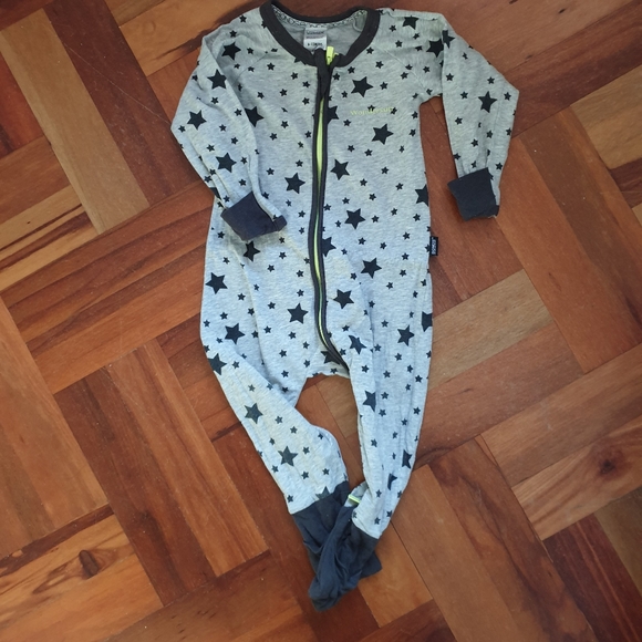 BONDS Wondersuit grey with fluro zip - Picture 2 of 4